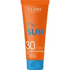 Солнцезащитное молочко Claire The Sun, водостойкое, SPF30, 200 мл