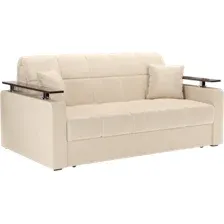 Диван Мебель-АРС Аккордеон Бакли ППУ 140x200 (бархат бежевый Star Velvet 6 Light Beige)