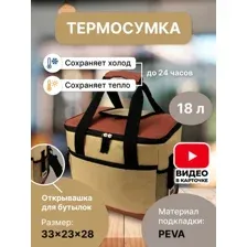 Термосумка Miru 9037 18л (коричневый)
