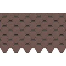 Гибкая черепица Docke PIE STANDARD Сота Красный (уп. 3,0м2)
