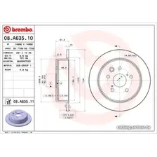 Тормозной диск Brembo 08A63511