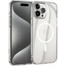 Чехол-бампер Hoco Для iPhone 15 Pro Max магнитный (прозрачный)
