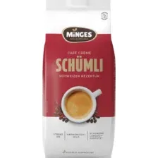 Кофе в зернах Minges Cafe Creme Schumli 2 80% арабика, 20% робуста (1кг)