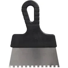 Шпатель фасадный зубчатый 150 мм (зуб 6х6 мм) FASTER TOOLS 168