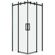 Душевой уголок Grossman Classic 100x100x195 300.K33.04.1010.21.00 (черный матовый/прозрачное стекло)