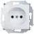 Розетка Simon 1591444-030 (белый)