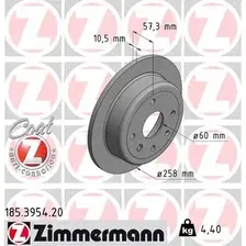 Тормозной диск ZIMMERMANN 185.3954.20 полный , задняя ось