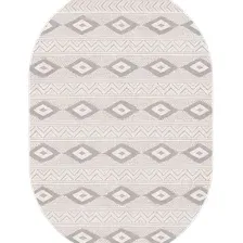 Ковер для жилой комнаты Radjab Carpet Сканди Сизаль Прямоугольник 10926C 12258RK (2.4x3.4, Grii/Krem)