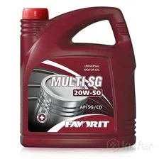 Моторное масло Favorit Multi SG 20W-50 5л