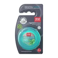 SPLAT Professional DentalFloss Зубная нить ВОЛОКНА СЕРЕБРА мятная, 30 м