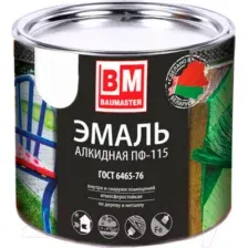 Эмаль BauMaster ПФ-115 (1.8кг, зеленый)