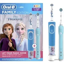 Комплект электрических зубных щеток Oral-B Pro 1 Cross Action и Kids D16.513.1U + D100.410.2K (голубой)