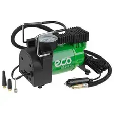 ECO AE-013-4 Компрессор автомобильный (12 В, 130 Вт, 35 л/мин, 10 бар (манометр 7 бар), сумка)