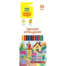 Набор цветных карандашей Мульти-пульти Невероятные приключения CP_41050 (24 цвета)