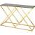 Консольный стол Stool Group Инсигния 120x40 ECST-026-TG-SK (стекло Smoke/сталь золото)