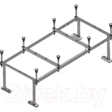 Каркас Santek Санторини 160x70 (1WH302496)