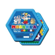 Детская пластиковая шестигранная мозаика (170 элементов) 00958