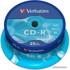 CD-R диск Verbatim 700Mb 52x 43432 (25 шт.)
