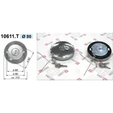 Крышка топливного бака с ключами d80 мм man, iveco, daf, mb, volvo LEMA 10611.T