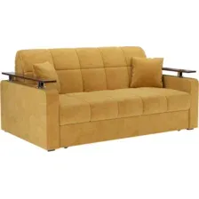 Диван Mebel-Ars Аккордеон Бакли ППУ 180x200 (Cabrio 27 желтый)