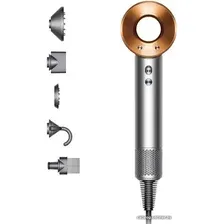 Фен Dyson HD07 Supersonic (с переходником на евровилку, никель/медный)