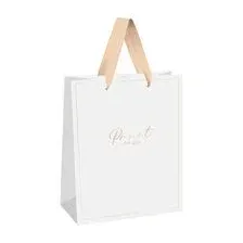 Пакет бумажный подарочный White elegance (23х18х10 см)