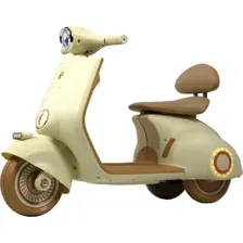 Детский мотоцикл RiverToys K444PX-A (бежевый)