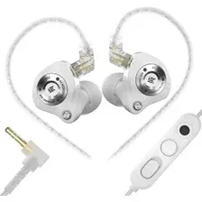 Наушники KZ Acoustics EDZ 3.5 мм (с микрофоном, белый)