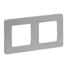 Legrand INSPIRIA алюм. Рамка 2-мест. 673942