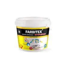 Краска акриловая внутр. FARBITEX интерьерная белоснежная,  6 кг