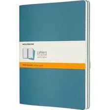 Набор блокнотов Moleskine Cahier Journal XLarge CH021B44 (3шт, голубой)