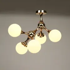 Подвесная люстра BayerLux Молекула 10386044 (золото)