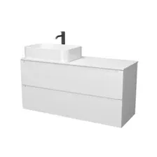ЗОВ Тумба под умывальник Дион 120 D120LWP0M9003MKV5-KP13W (белый матовый)