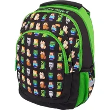 Школьный рюкзак Astra Minecraft AB330 Multi Characters 502021200 (черный/зеленый)