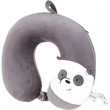 Подушка для путешествий Miniso U-образная We Bare Bears 4235 (темно-серый)