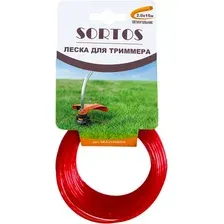 Леска для триммера Sortos 2x15м / MULW259258