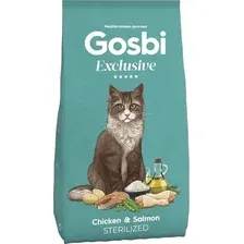 Сухой корм для кошек Gosbi Exclusive cat chicken& salmon strilized 400 г