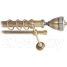 Карниз для штор Lm Decor Кубок 110 2р гладкий 25/16мм (антик, 3.2м)