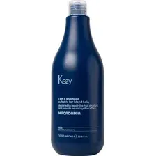 Оттеночный шампунь для волос Kezy I am Macadamia нейтрализующий желтизну (1л)