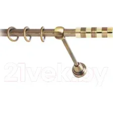 Карниз для штор Lm Decor Жезл 060 1р гладкий (антик, 4м)