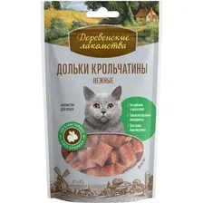 Деревенские лакомства для кошек, дольки крольчатины нежные, 45 г