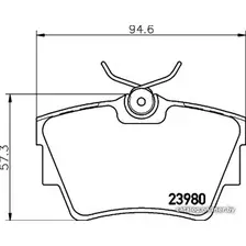 Тормозные колодки Textar 2398001