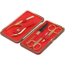Набор для маникюра и педикюра Dewal 903RED (красный)