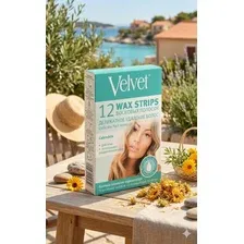 Полоски для депиляции Velvet Для лица деликатное удаление волос (12шт)