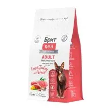 Корм Брит Кеа, для взрослых кошек, с индейкой и уткой, ADULT DELICIOUS TASTE, 1,5 кг