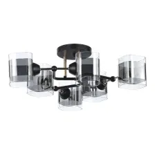 Потолочный светильник Mirastyle WX-8034/6 BK+FG