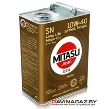 Моторное масло - MITASU MOTOR OIL LL SN 10W40 Synthetic Blended, 4л / MJ-122A4