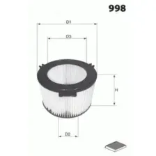 Салонный фильтр MECAFILTER ELR7044