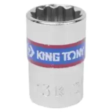головка торцевая! стандартная двенадцатигранная 3/8, 13 мм 333013M KING TONY