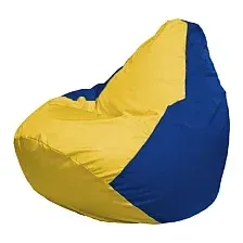 Кресло-мешок FLAGMAN Груша Мега желтый/синий (Г3.1-254)